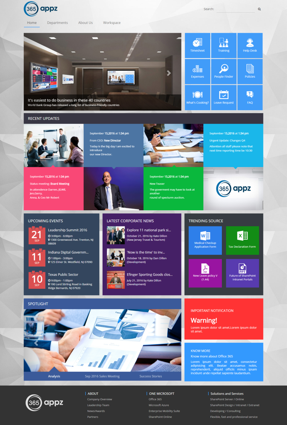 screenshot of 365Appz