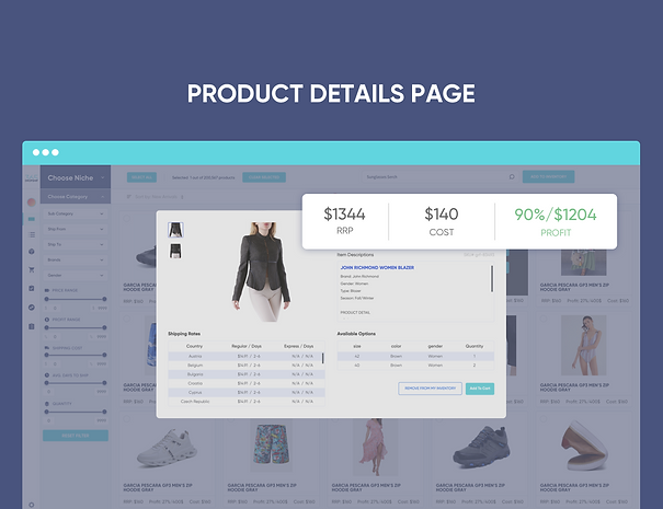 screenshot of 365DROPSHIP