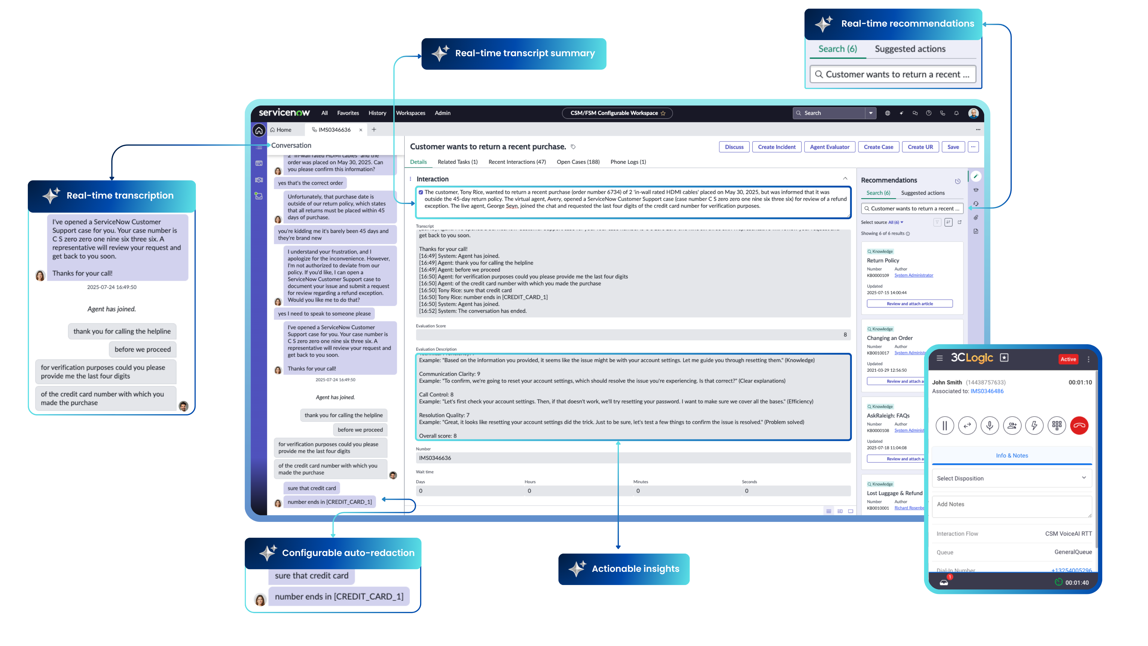 screenshot of 3CLogic