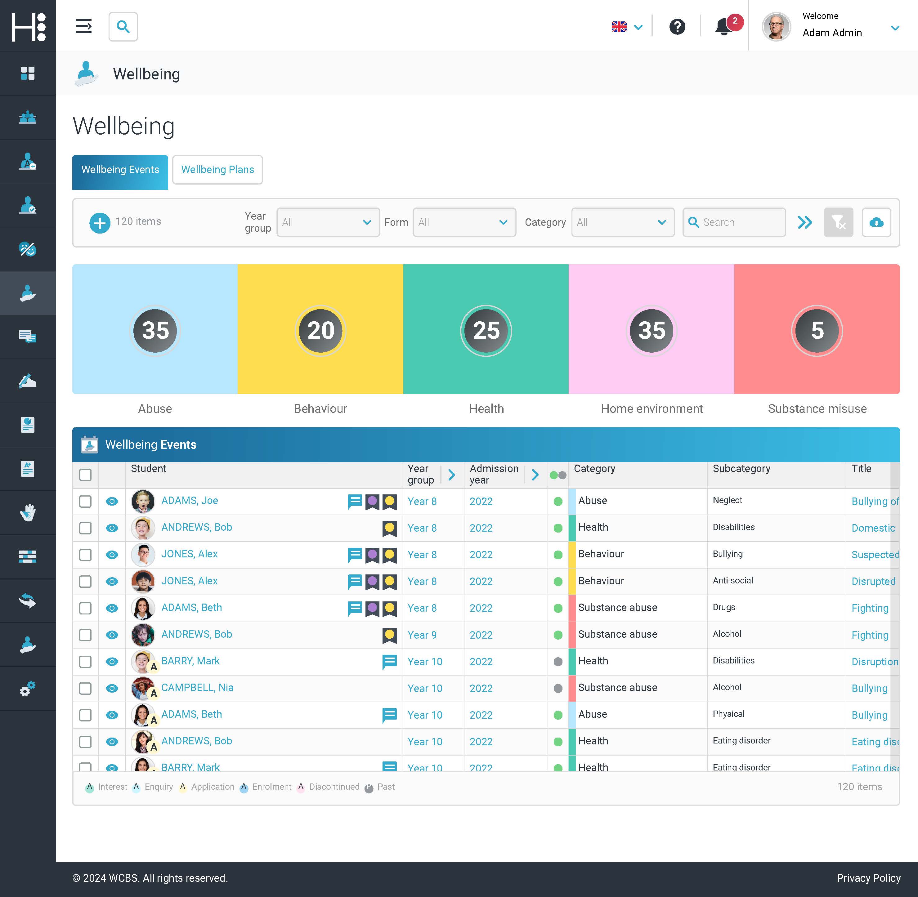 screenshot of 3sysACADEMIC