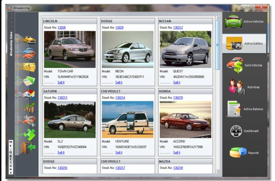screenshot of 4Dealership