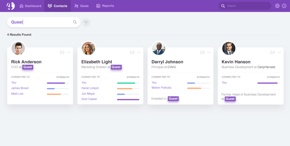 screenshot of 4Degrees