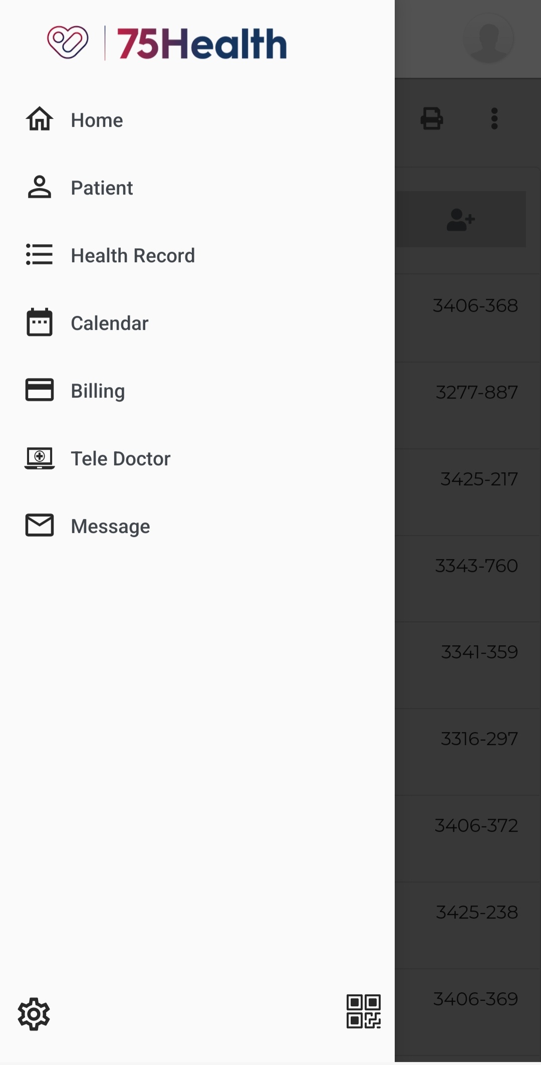 screenshot of 75health