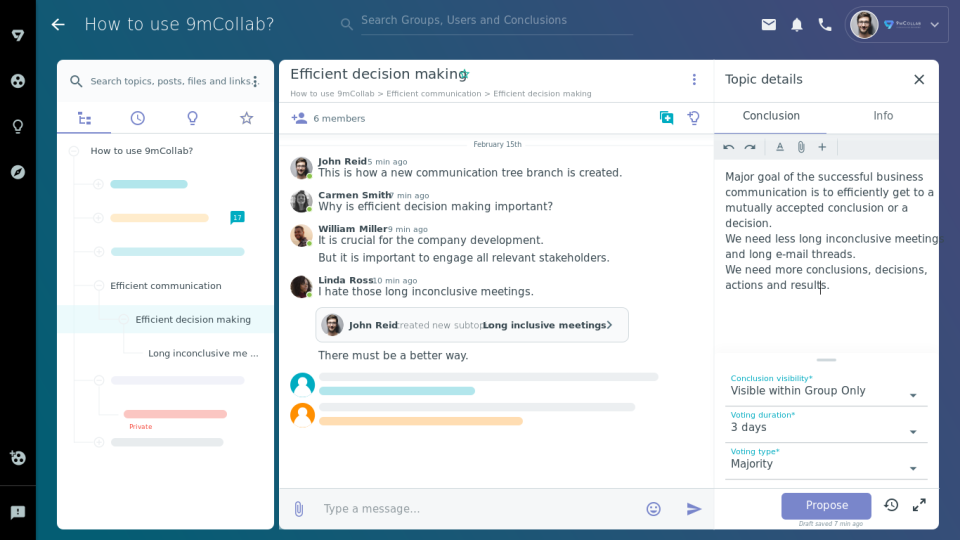 screenshot of 9mCollab