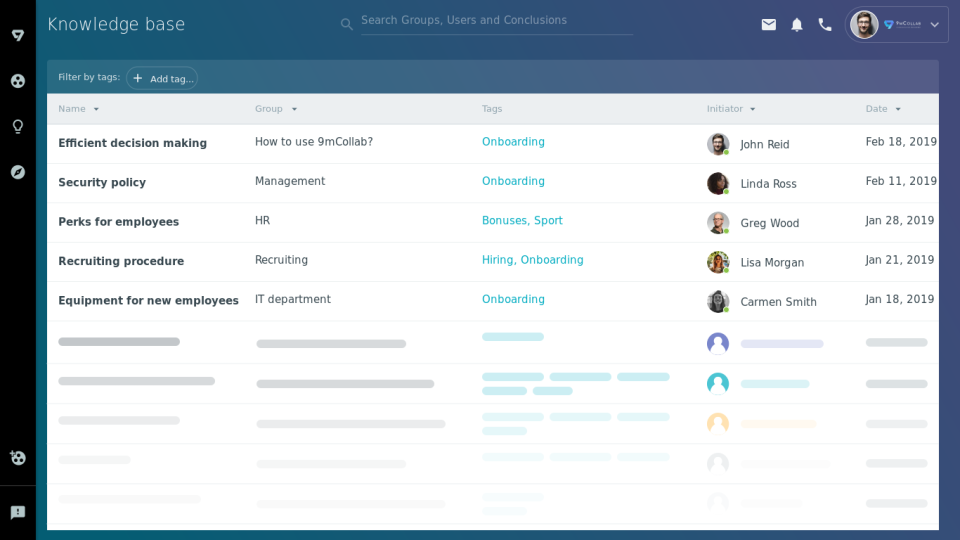 screenshot of 9mCollab