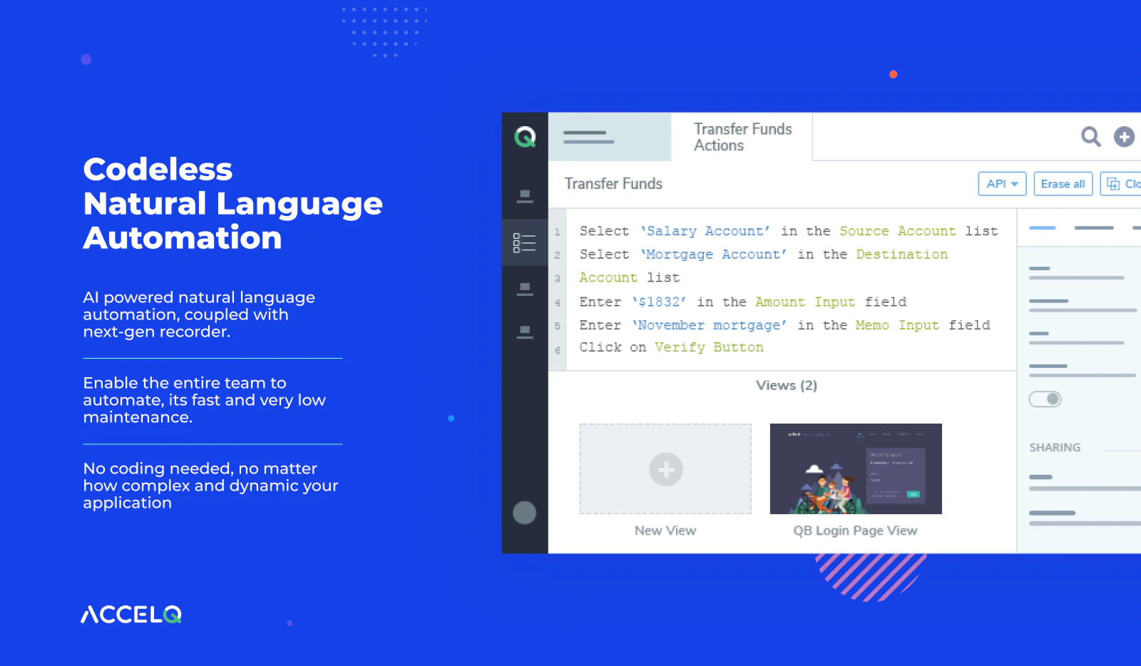 screenshot of ACCELQ