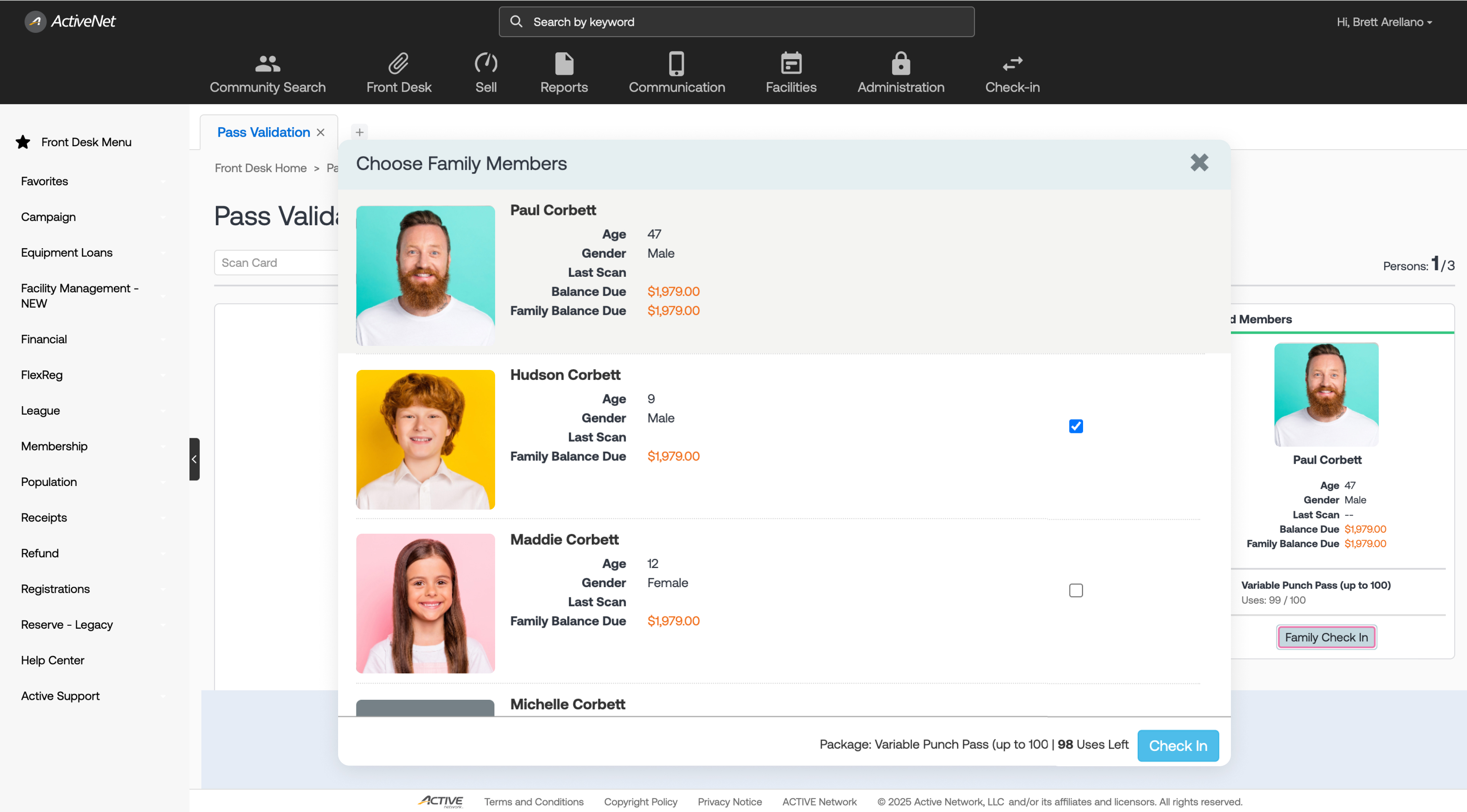 screenshot of ACTIVENet