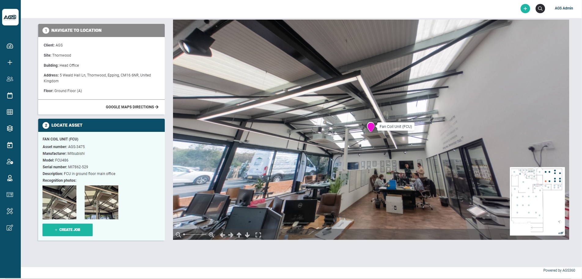 screenshot of AGS360