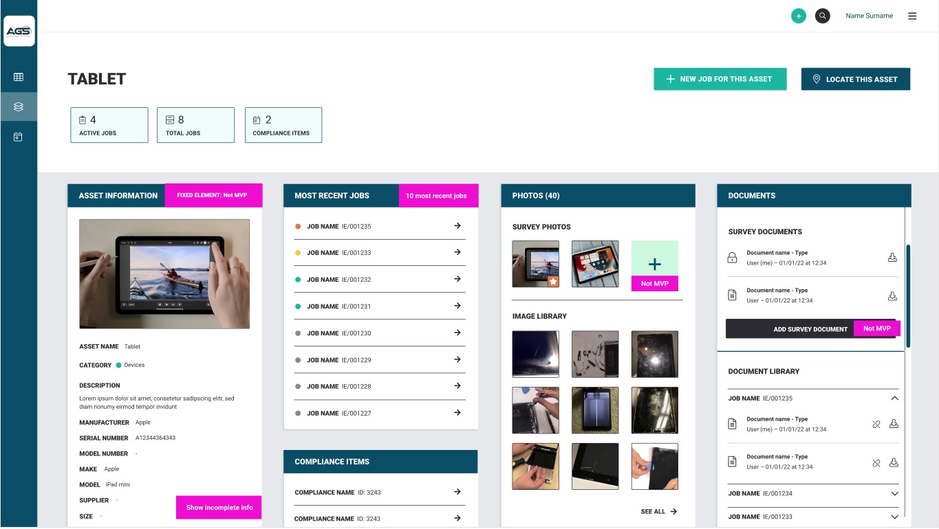 screenshot of AGS360
