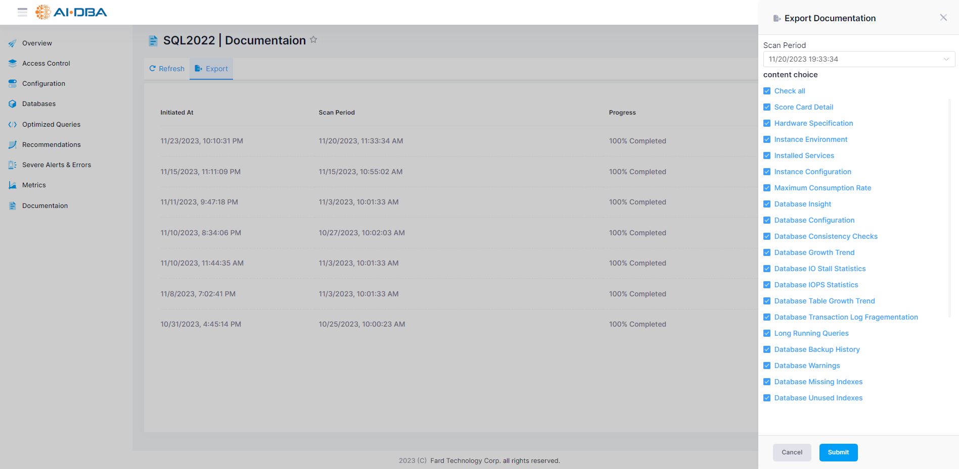 screenshot of AI-DBA