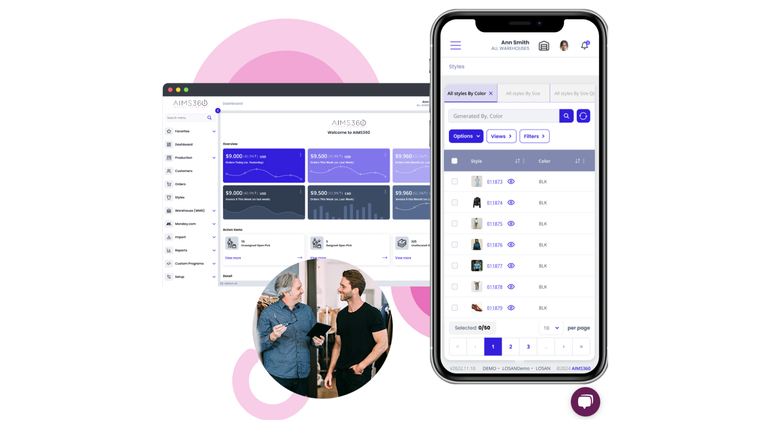 screenshot of AIMS360