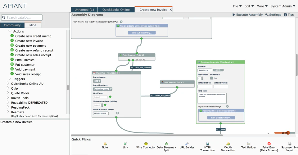 screenshot of APIANT
