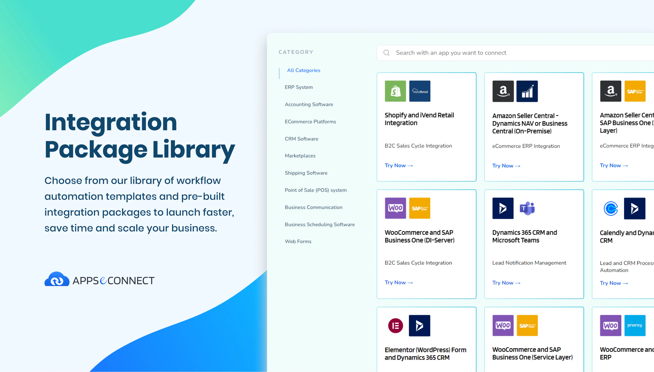 screenshot of APPSeCONNECT