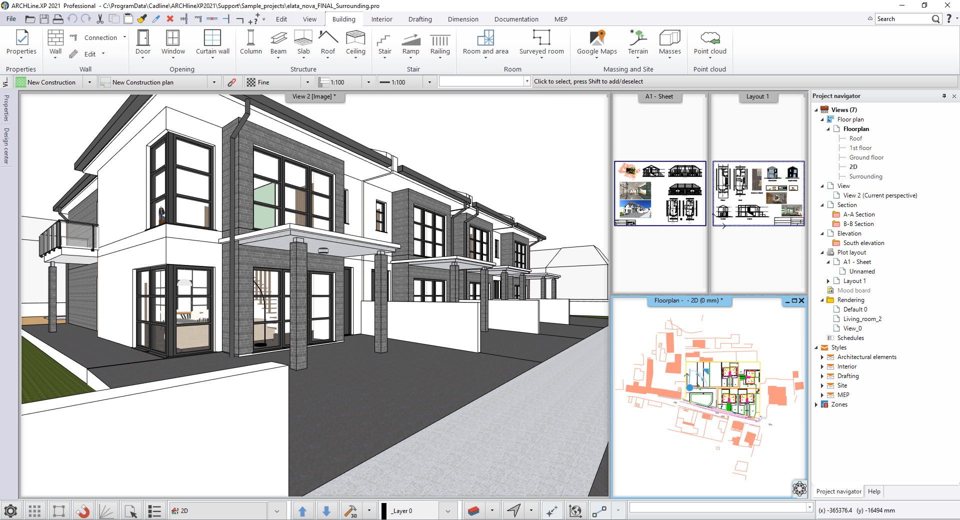screenshot of ARCHLine.XP