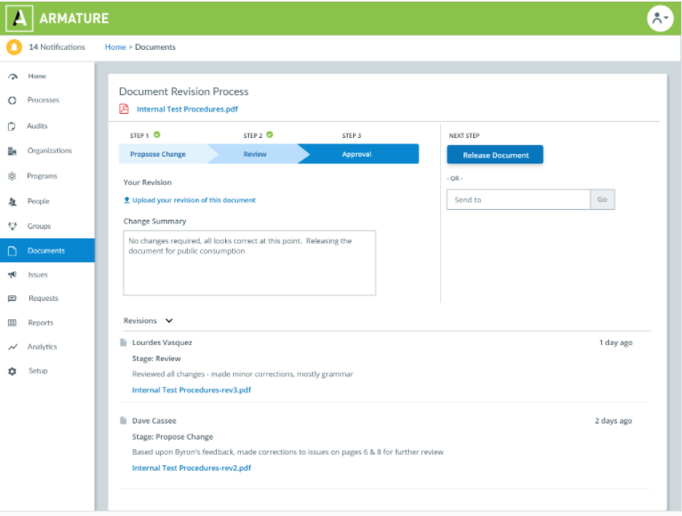 screenshot of ARMATURE