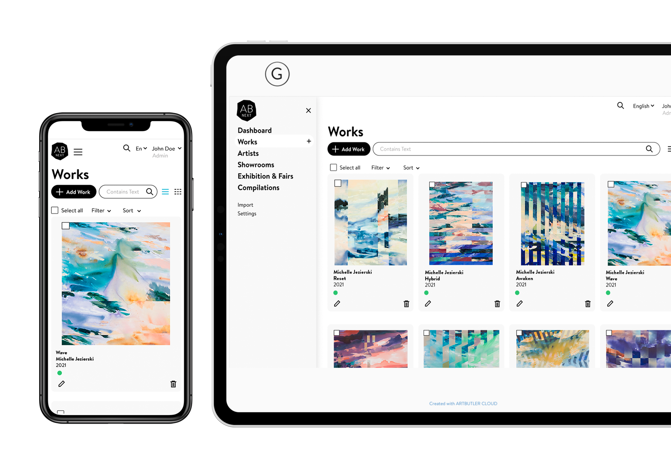 screenshot of ARTBUTLER