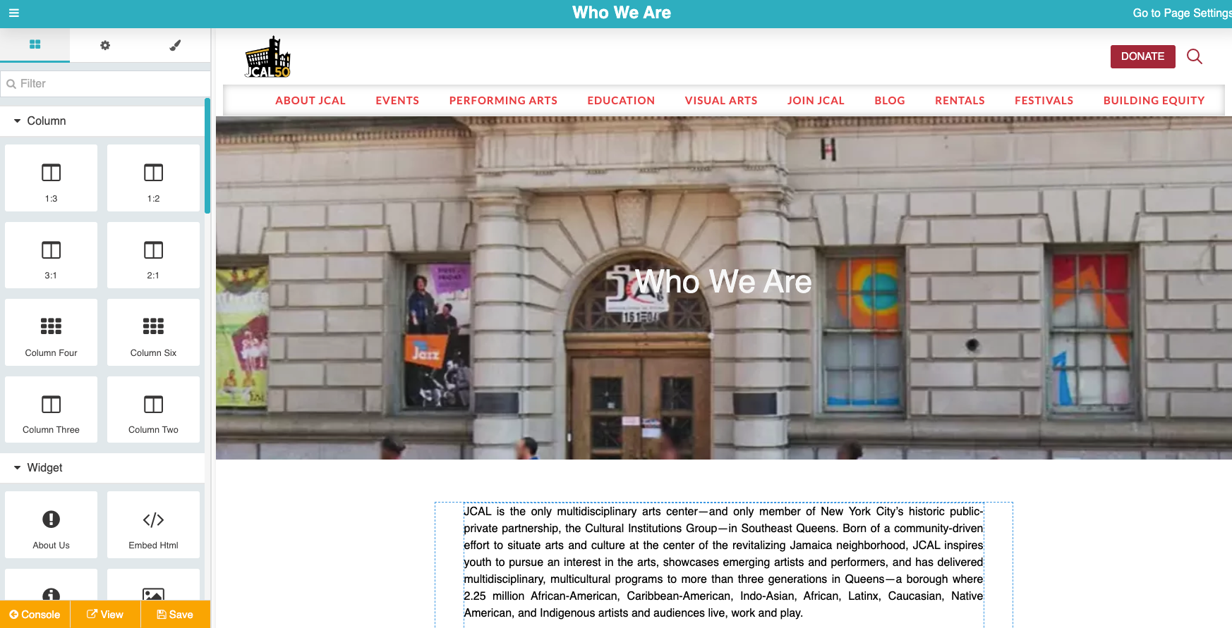 screenshot of ARTdynamix