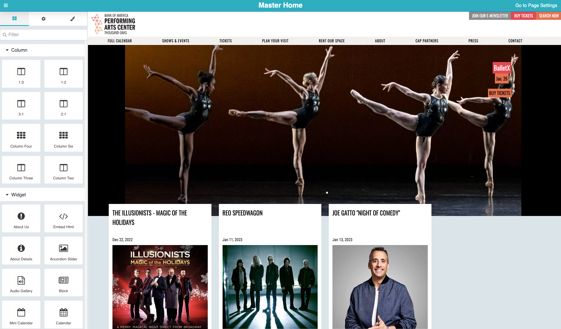 screenshot of ARTdynamix