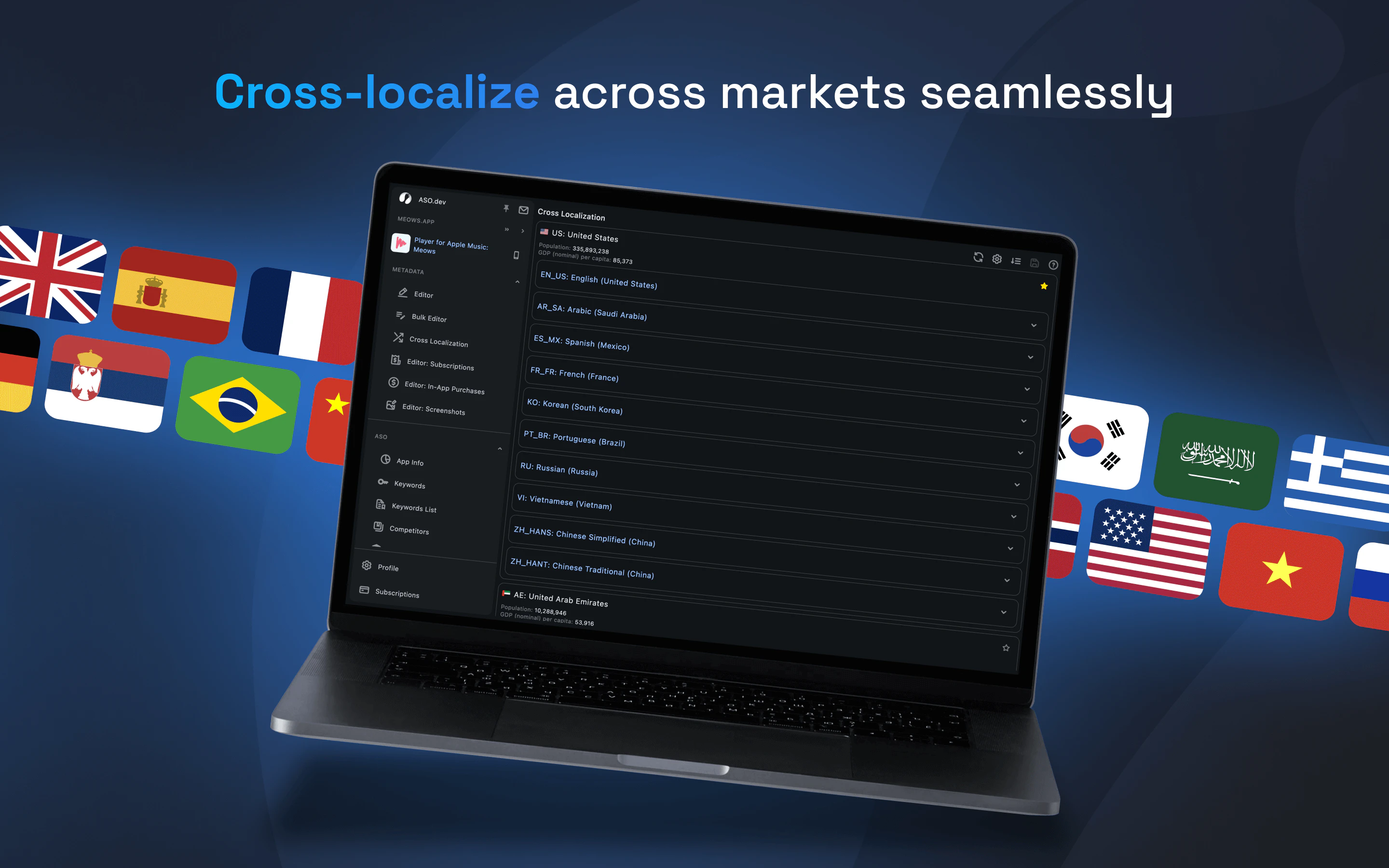 screenshot of ASO.dev