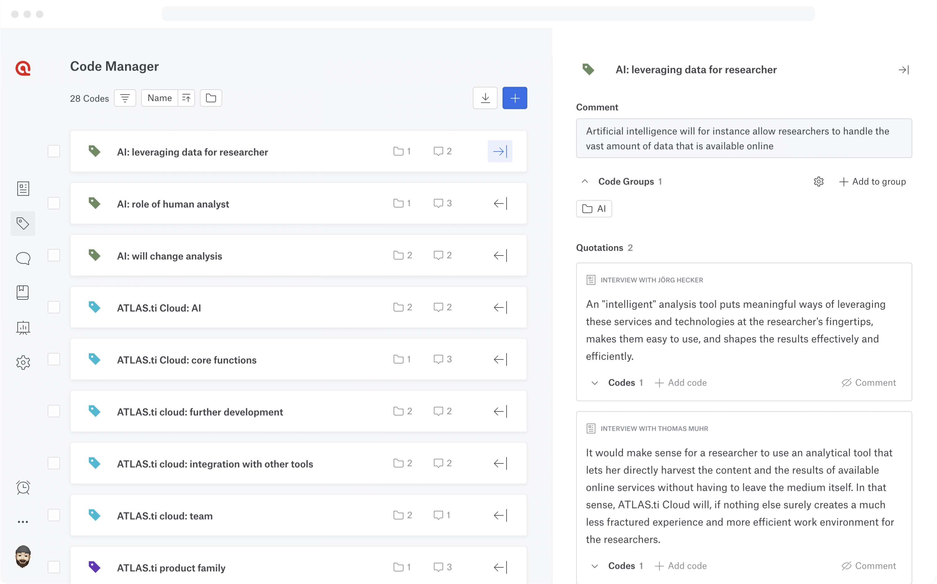 screenshot of ATLAS.ti
