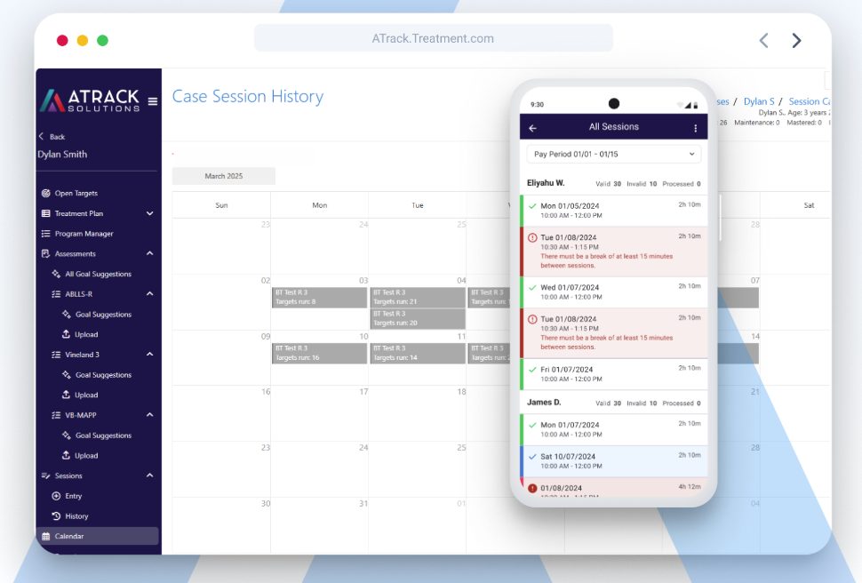 screenshot of ATrack