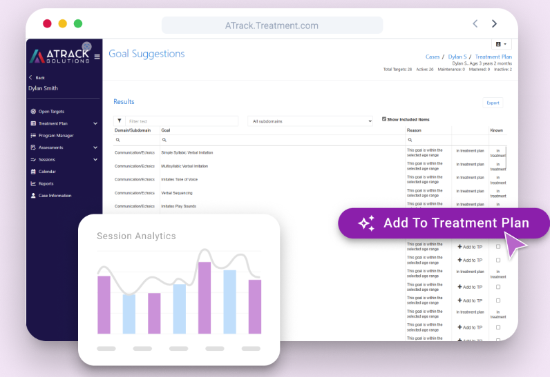 screenshot of ATrack