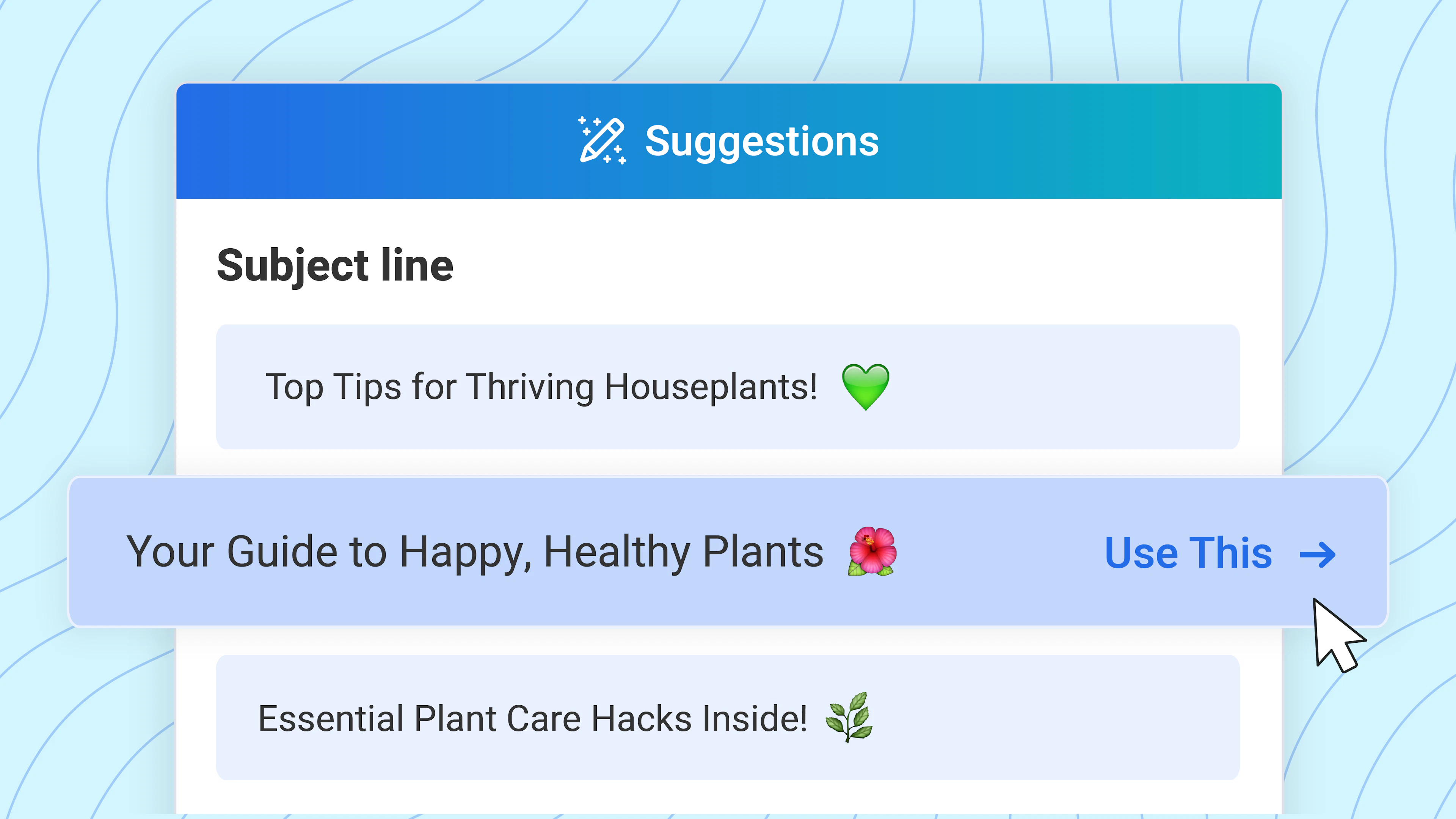 screenshot of AWeber