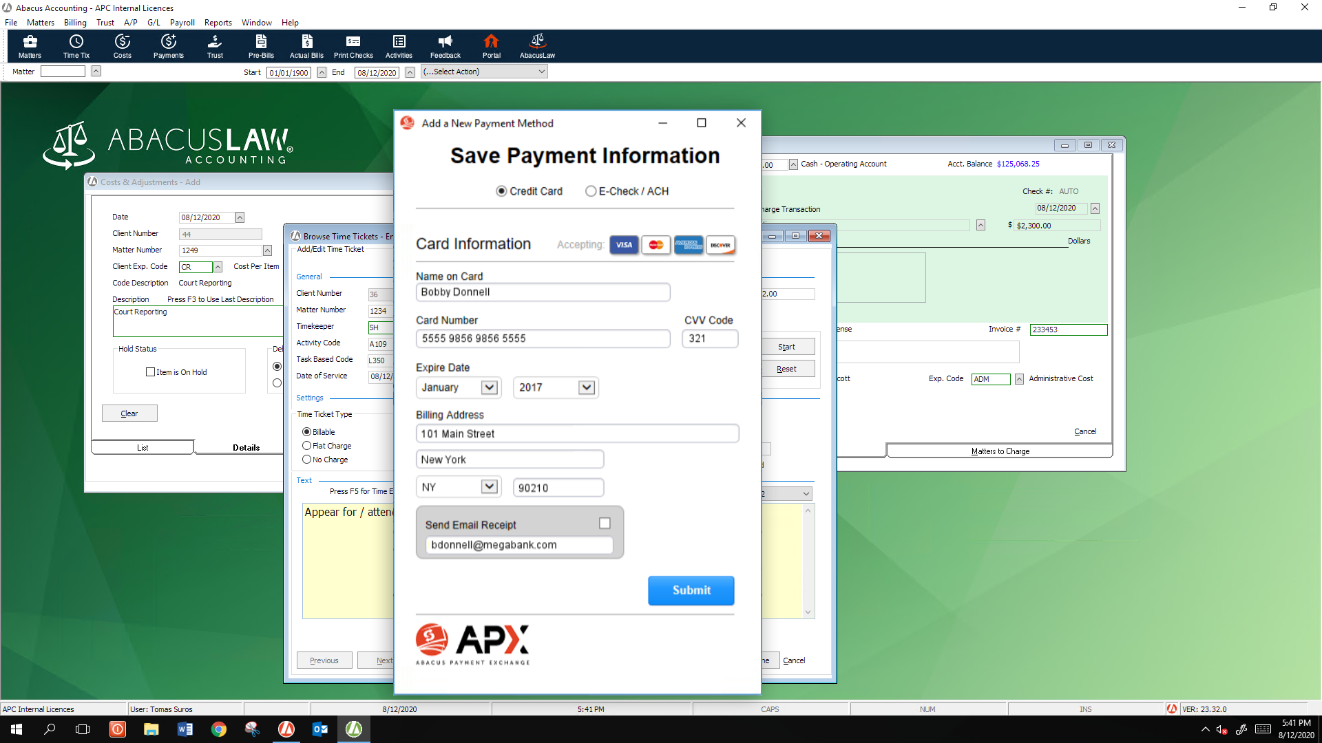 screenshot of AbacusLaw