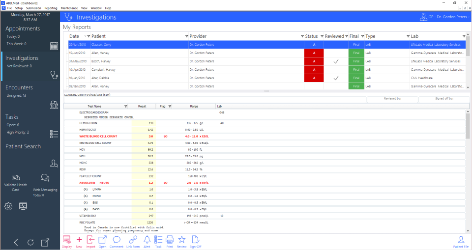 screenshot of AbelMed