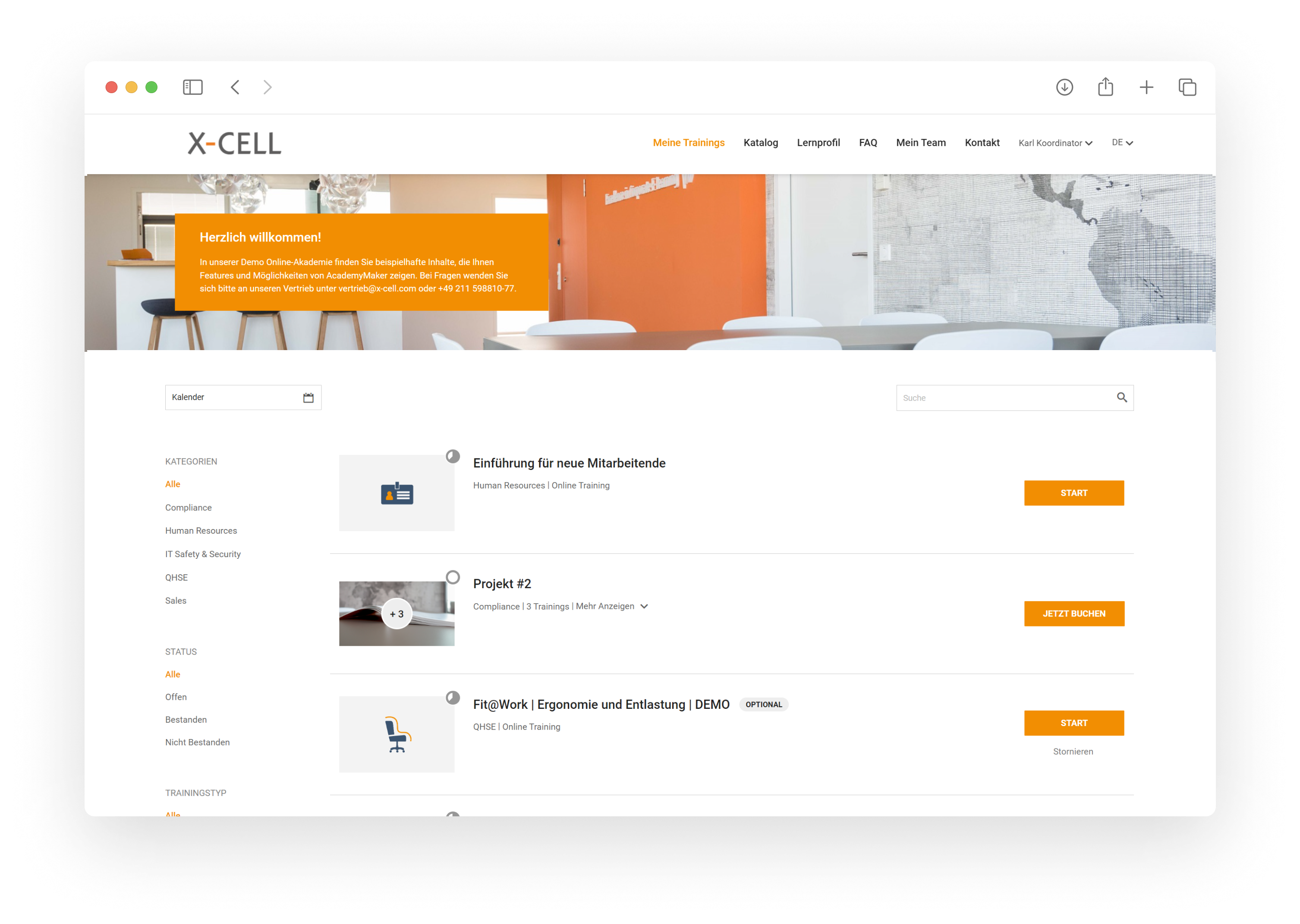 screenshot of AcademyMaker