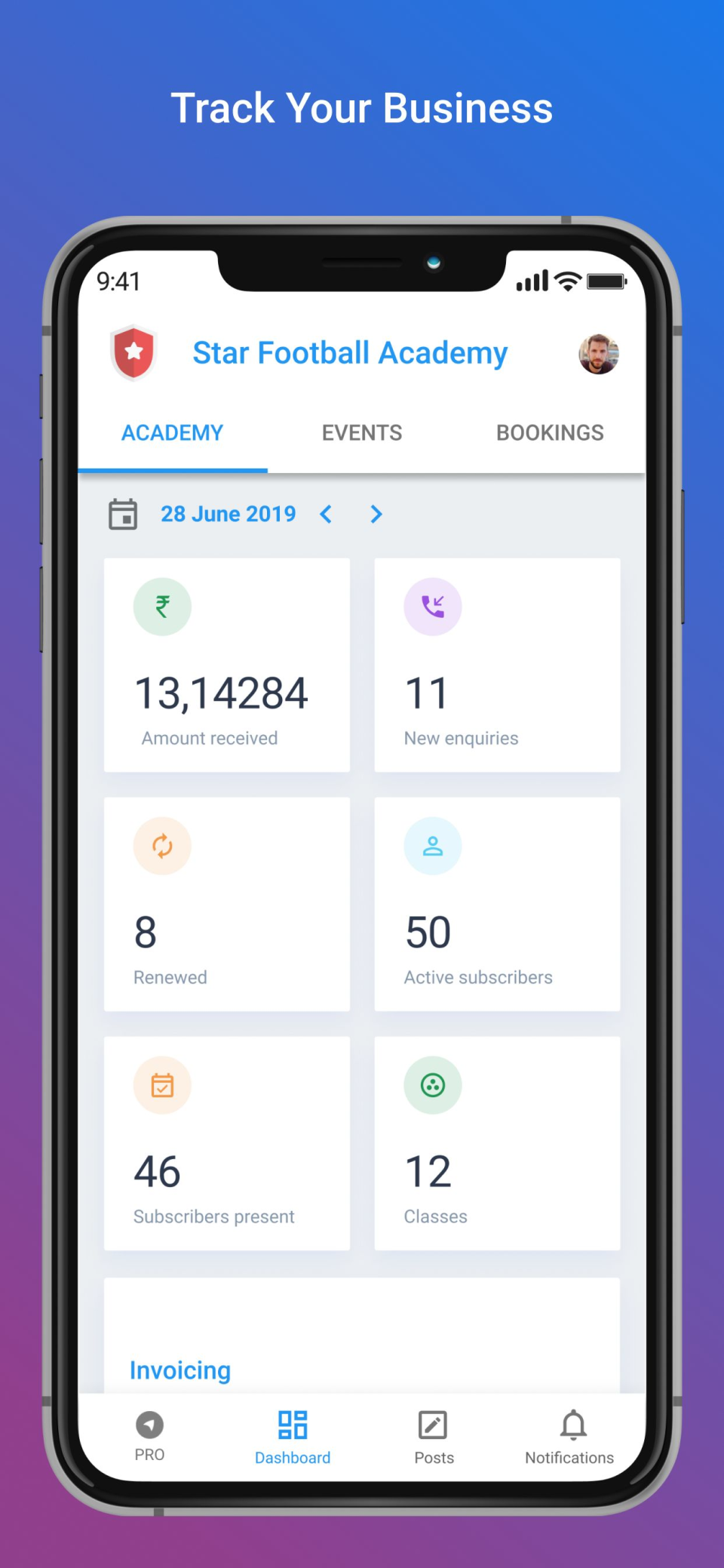 screenshot of AcademyPro