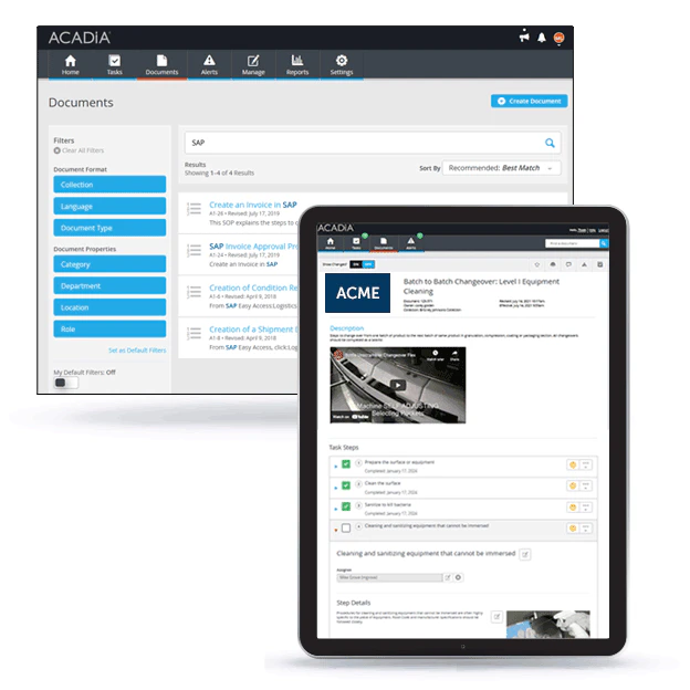 screenshot of Acadia