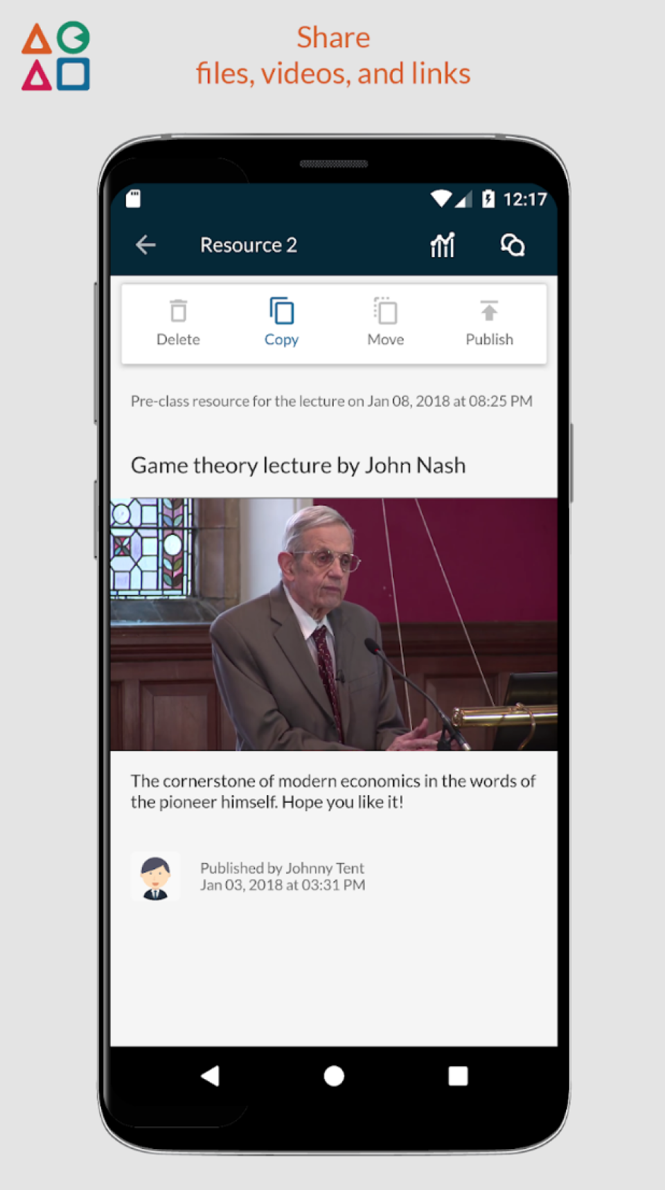 screenshot of Acadly