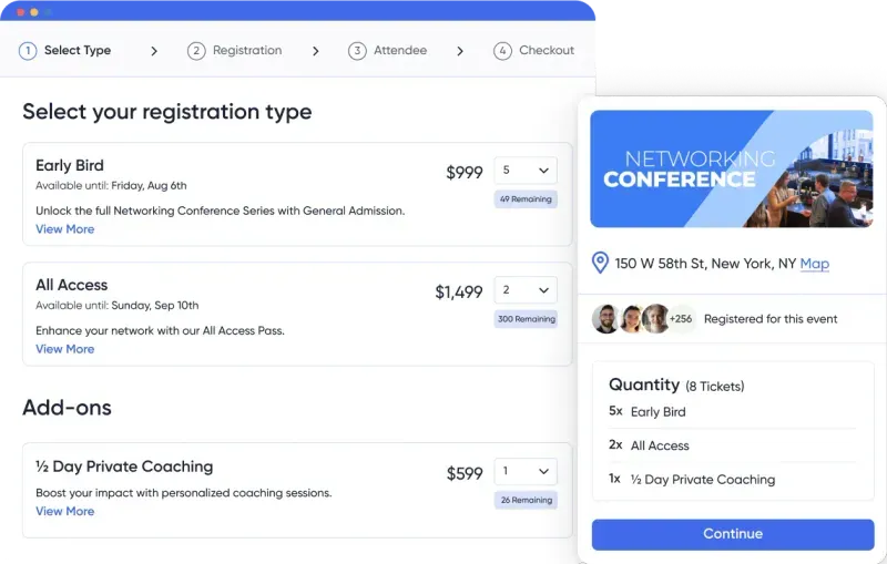 screenshot of Accelevents