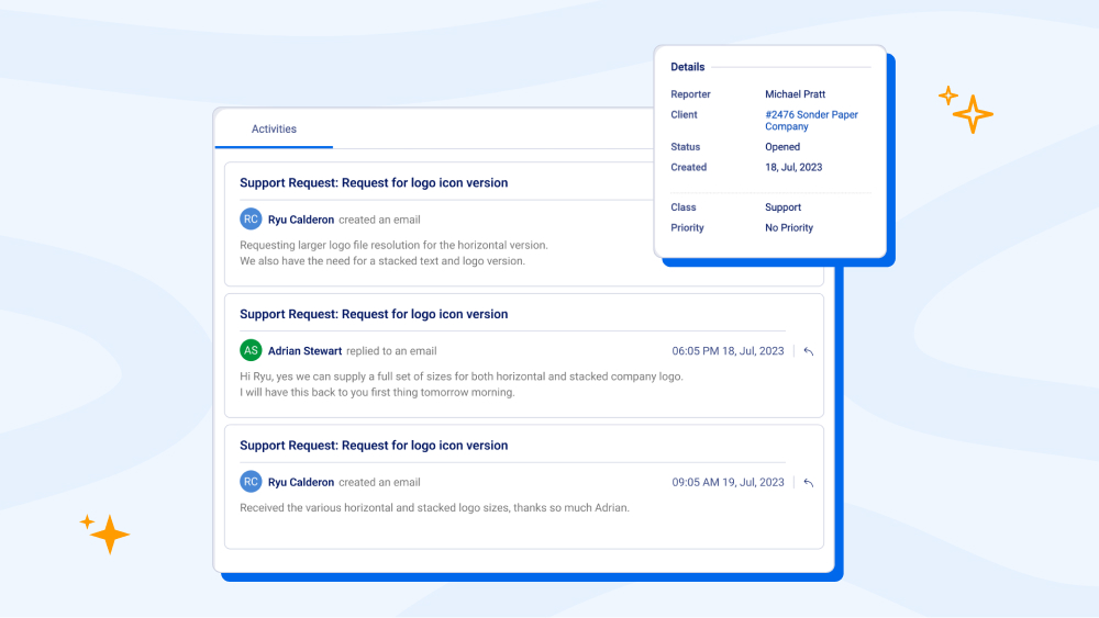 screenshot of Accelo