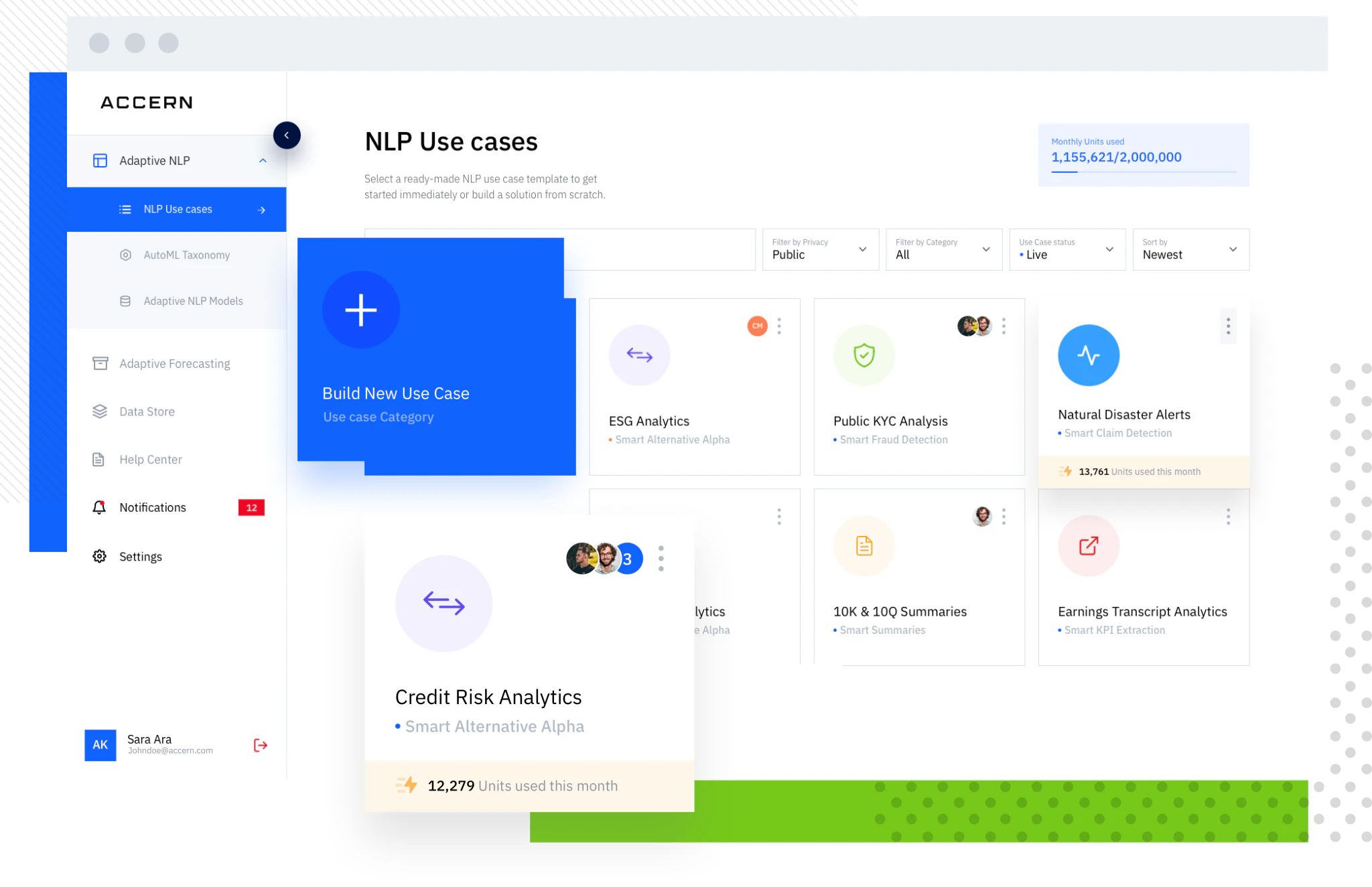 screenshot of Accern