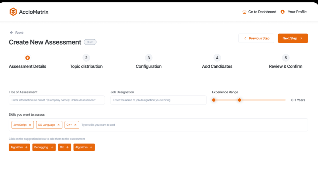 screenshot of AccioMatrix