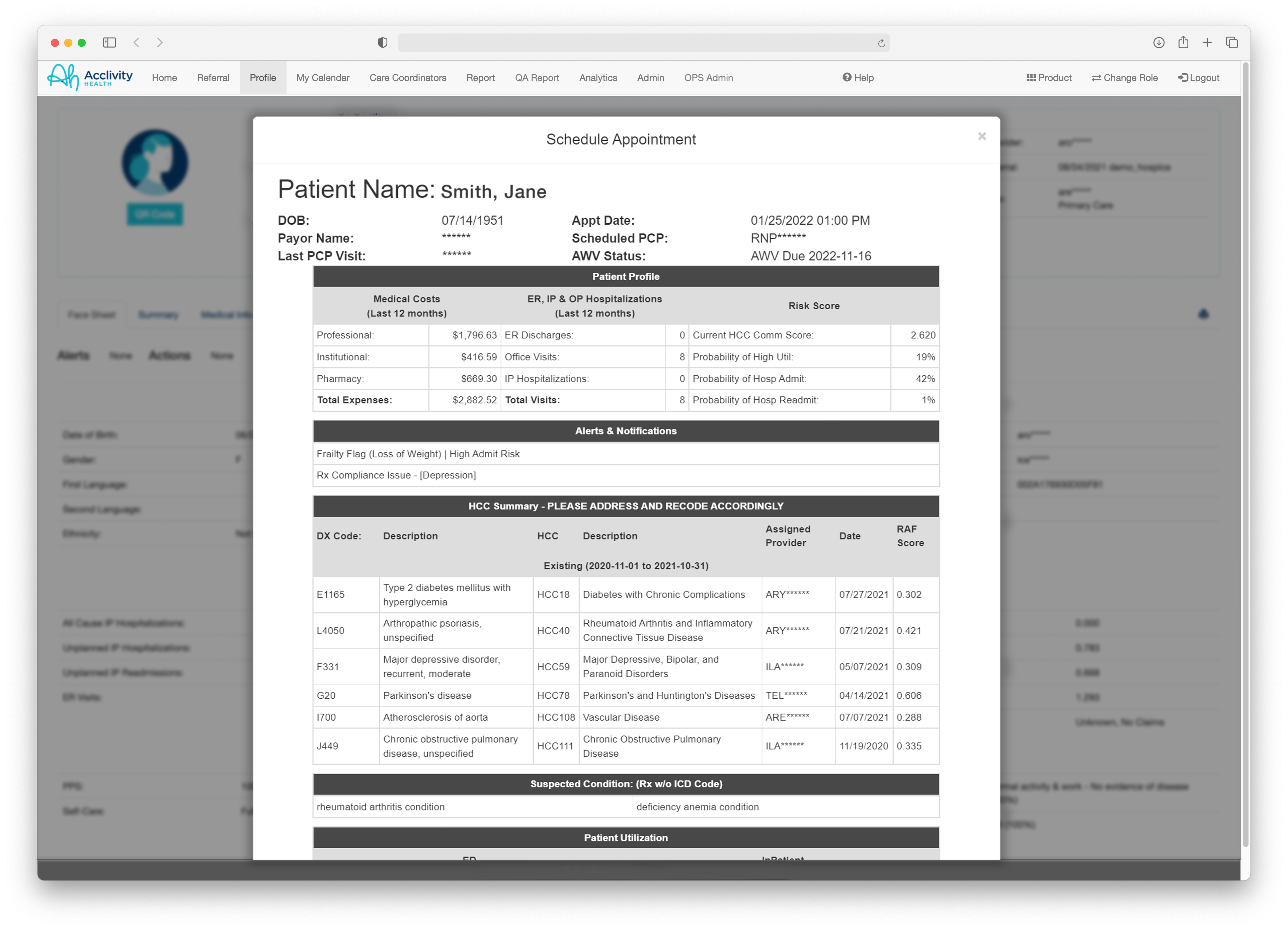 screenshot of Acclivity