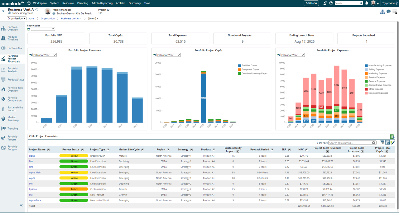 screenshot of Accolade