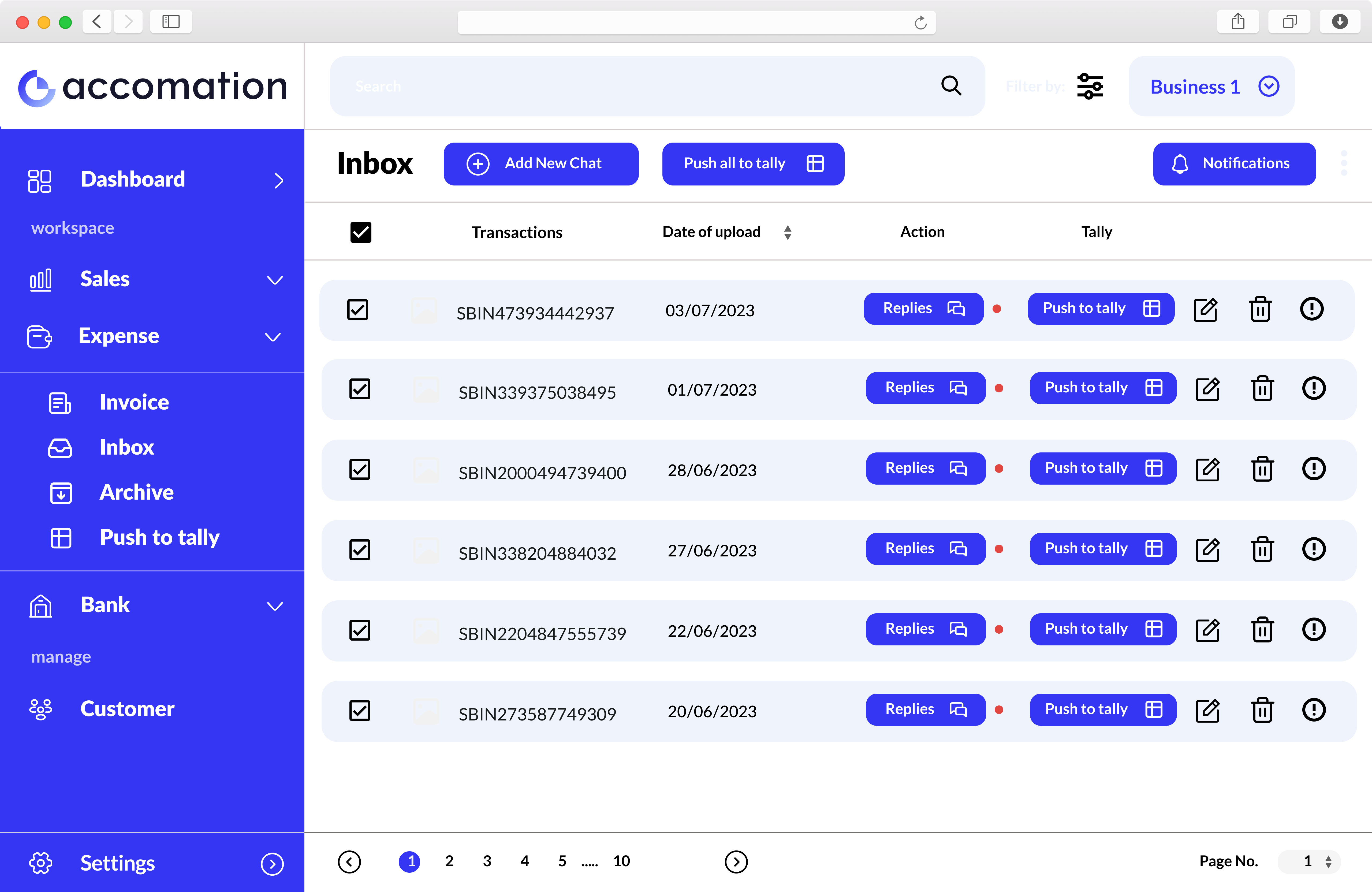 screenshot of Accomation