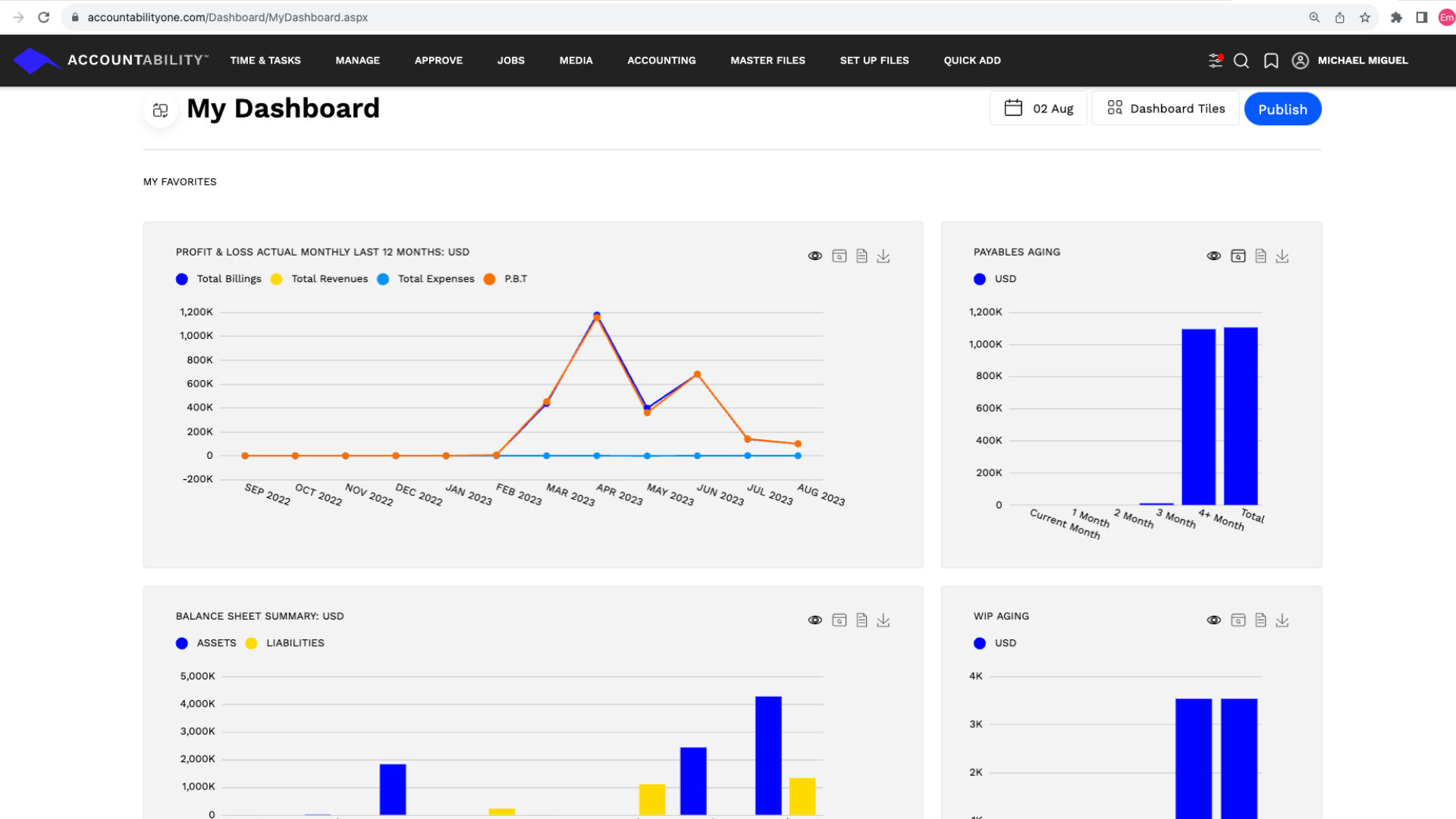 screenshot of Accountability