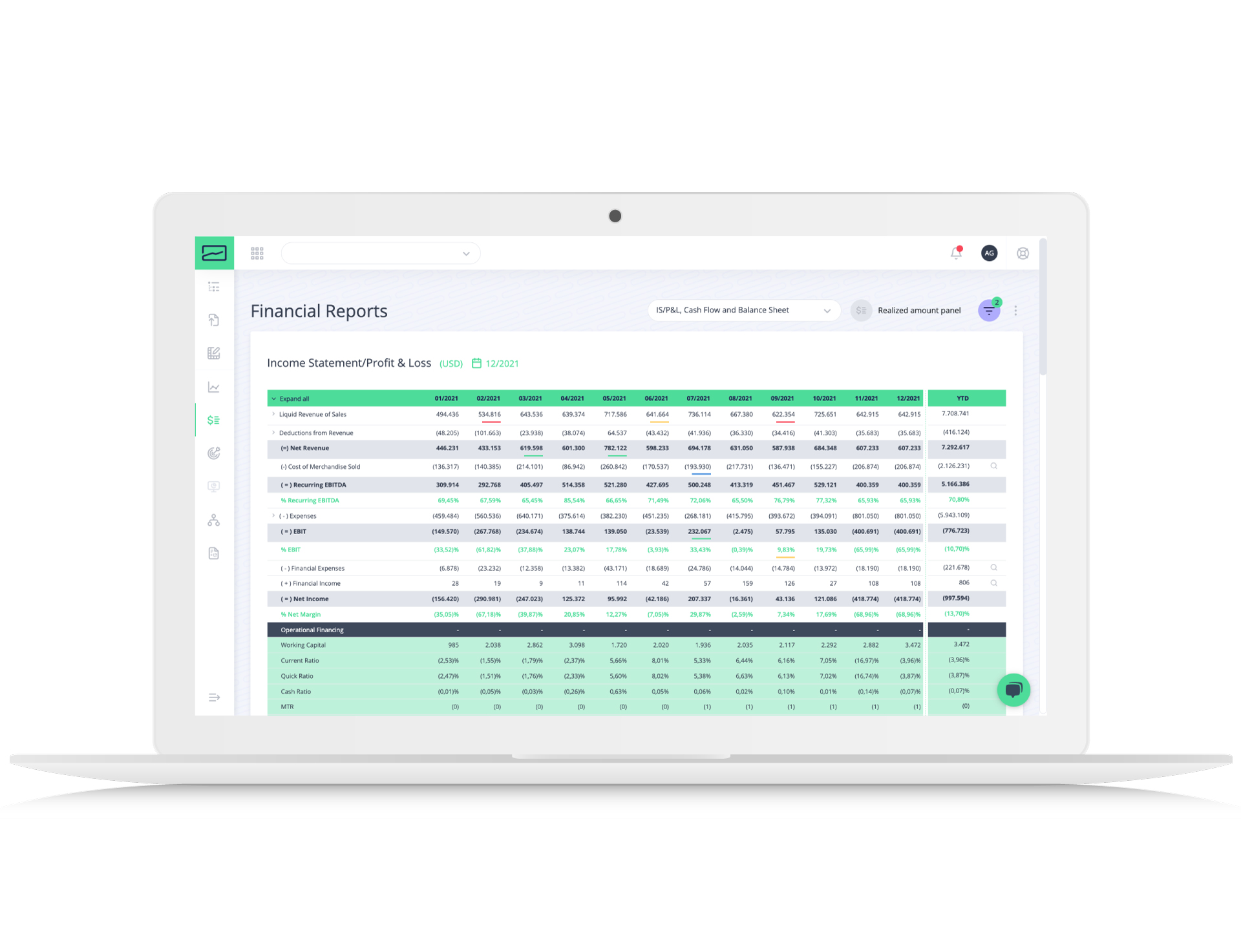 screenshot of Accountfy