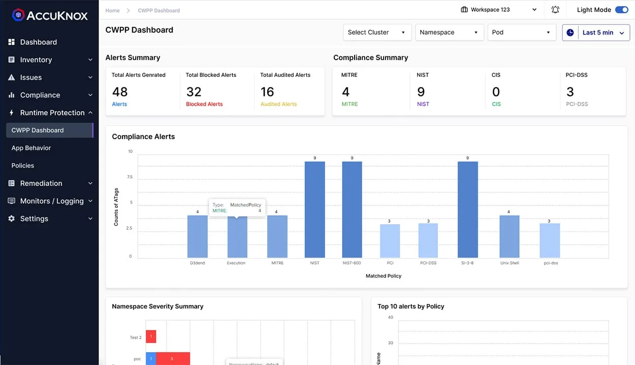 screenshot of AccuKnox