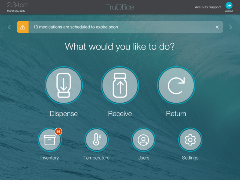 screenshot of AccuShelf