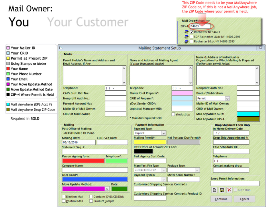 screenshot of AccuZIP