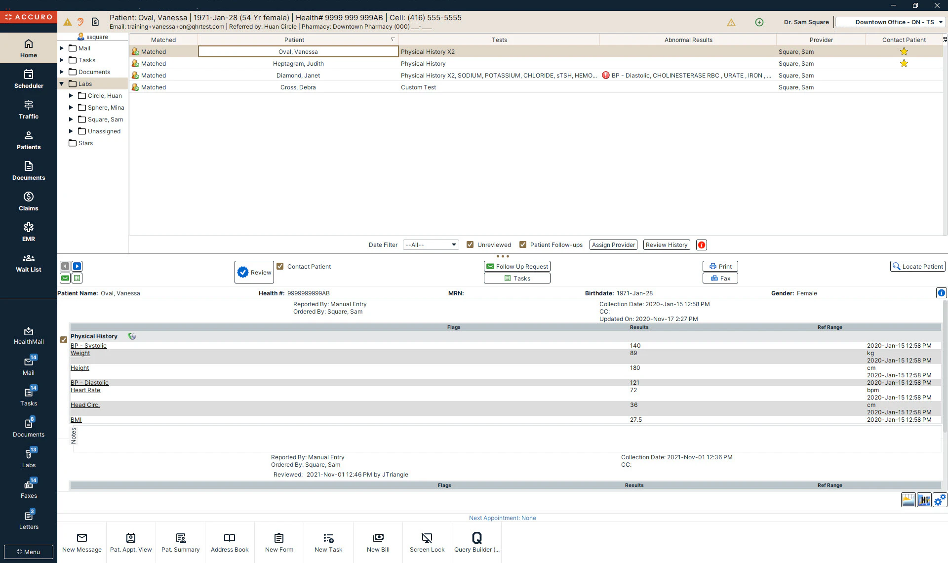 screenshot of AccuroEMR