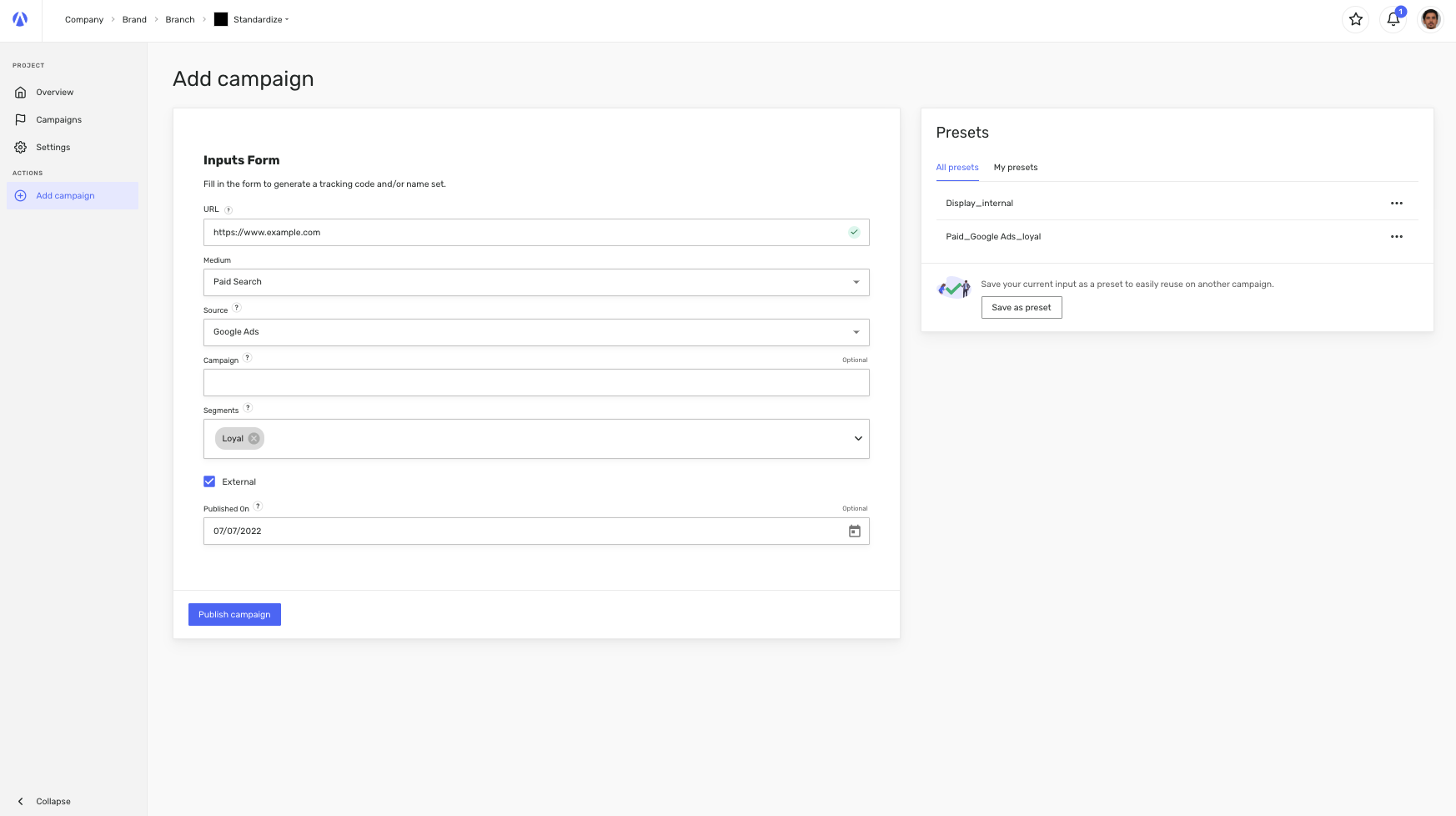 screenshot of Accutics