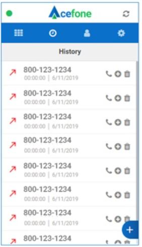 screenshot of Acefone