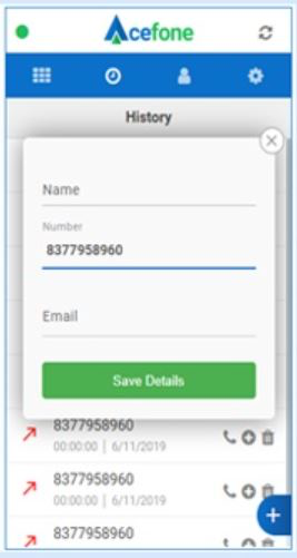 screenshot of Acefone