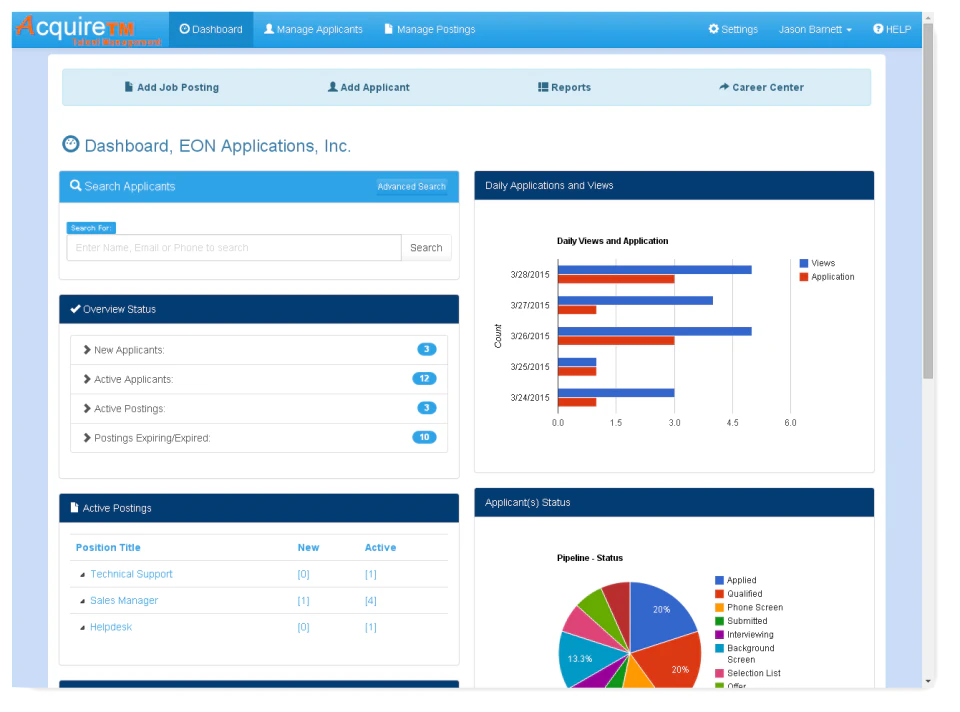 screenshot of AcquireTM